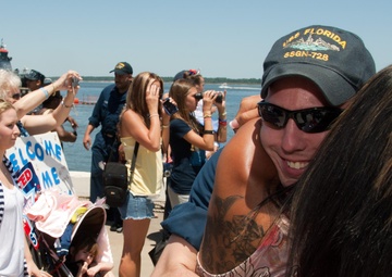 USS Florida Arrives at  Naval Submarine Base Kings Bay
