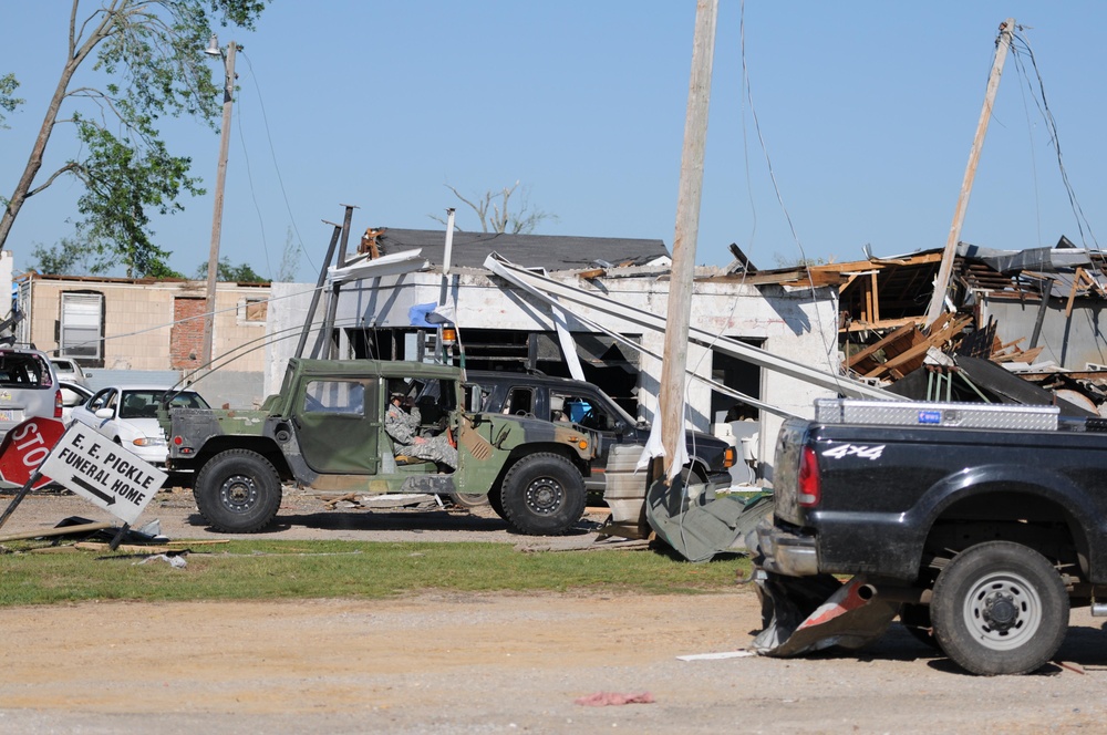 MS National Guard on patrol