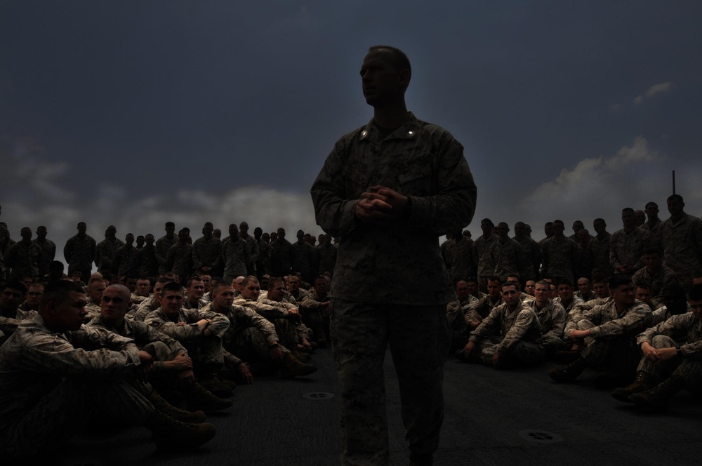 USS Whidbey Island action