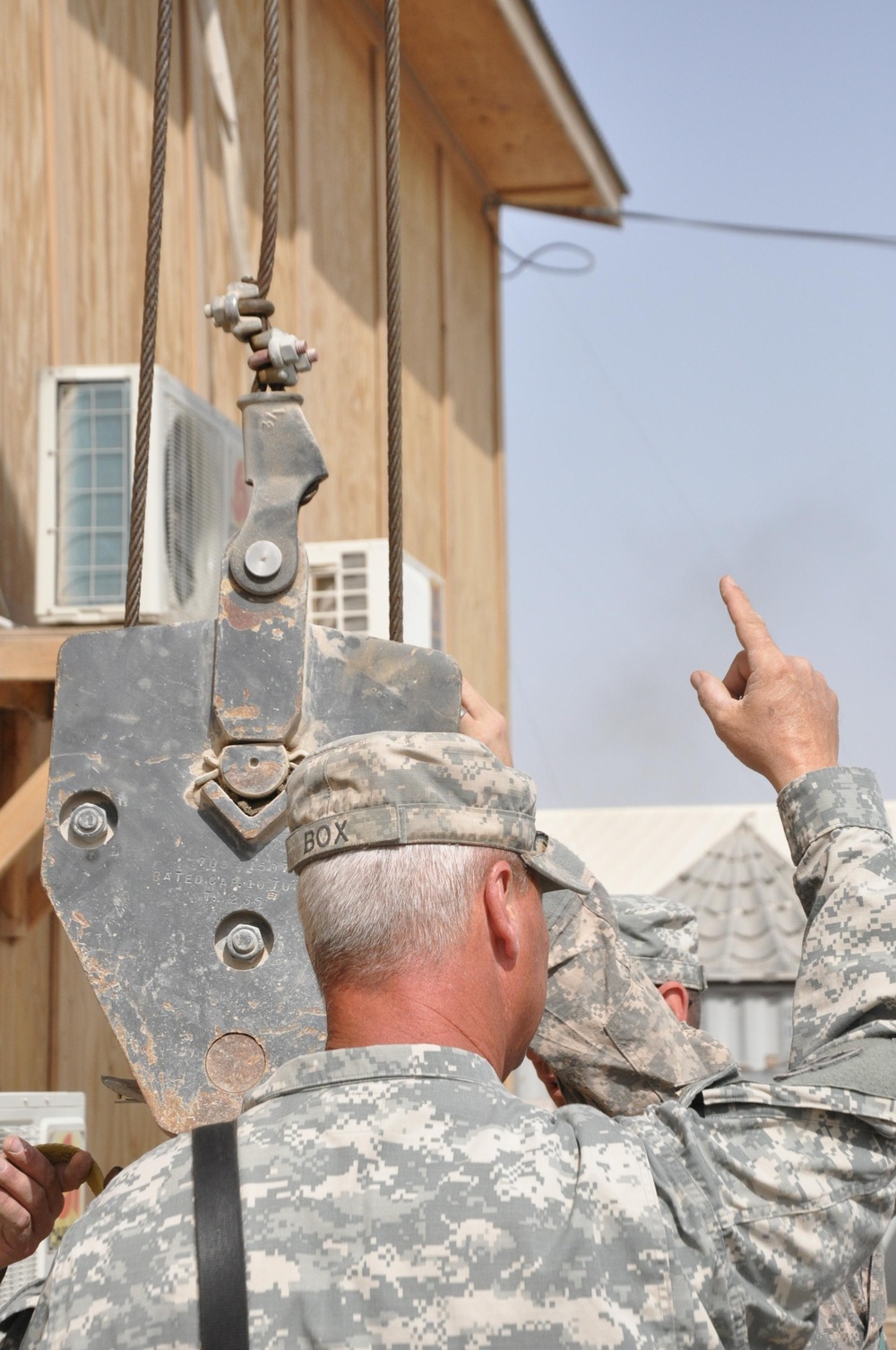 JSC-A Members Construct New Flagpole at Kandahar Airfield