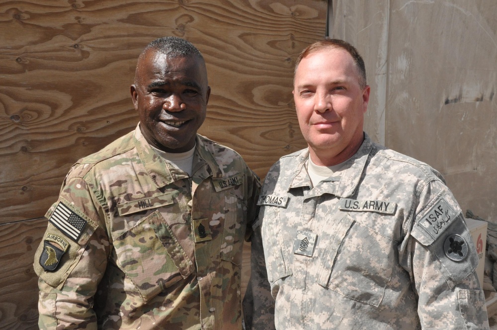 ISAF Senior Enlisted Advisor Visits Kandahar Airfield