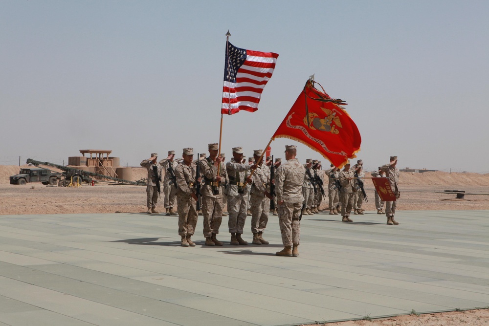 Marine Corps UAV squadron welcomes new commander in Afghanistan