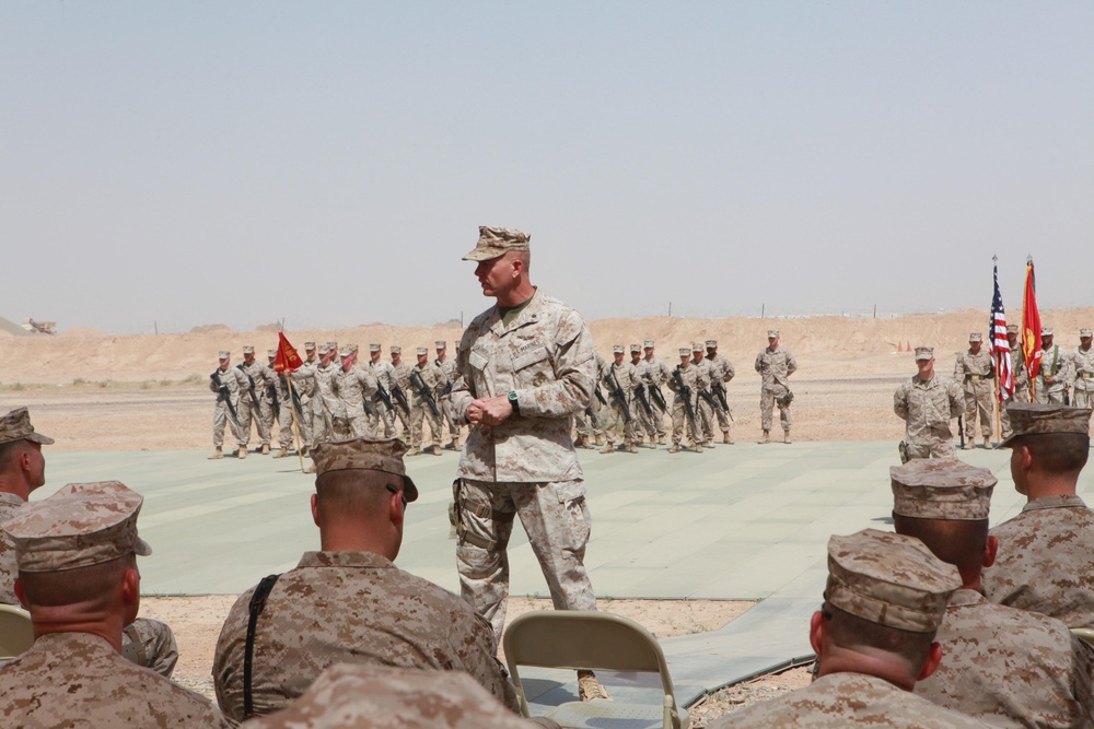 Marine Corps UAV squadron welcomes new commander in Afghanistan