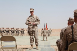 Marine Corps UAV squadron welcomes new commander in Afghanistan