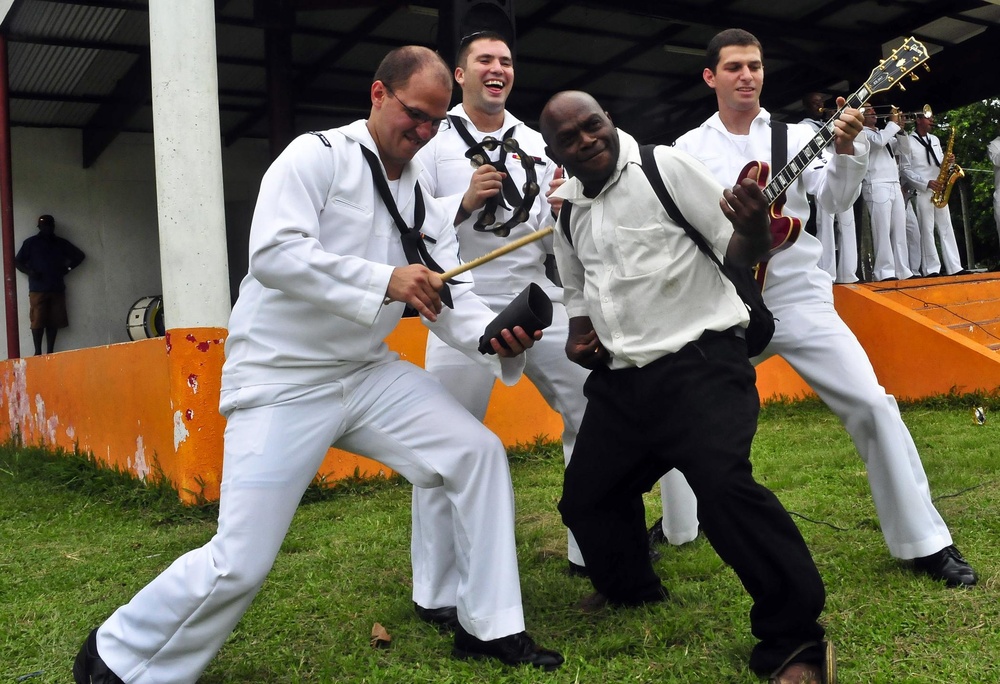 Sailors visit South Pacific islands