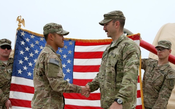 Congratulations after re-enlisting