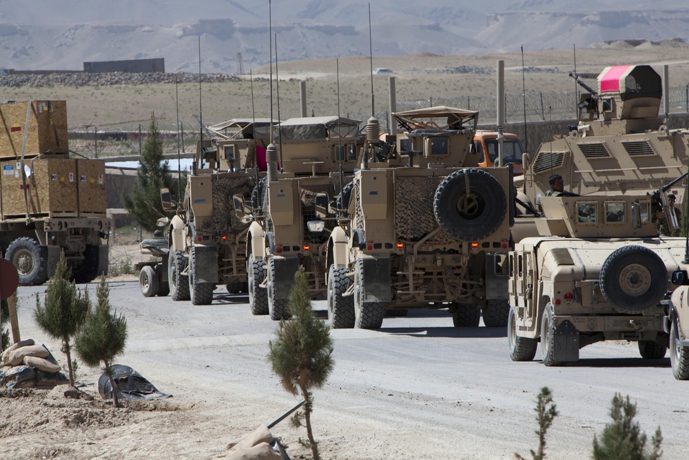 CLB-8 Marines escort new kandak to Helmand province