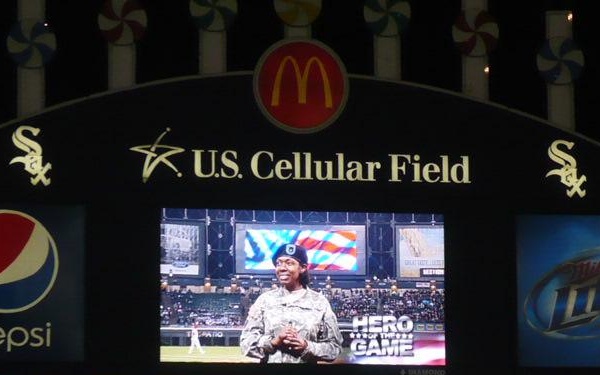 DNP - Master Sgt. Marcia Triggs recognized at Chicago White Sox Game