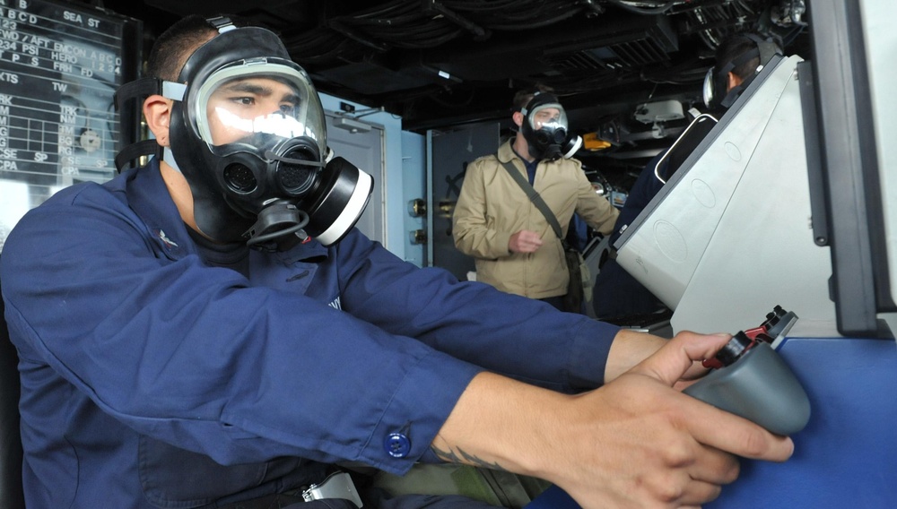 USS Blue Ridge action