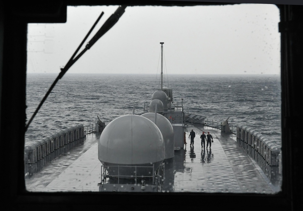 USS Blue Ridge action