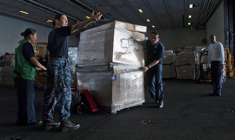 USS Carl Vinson action