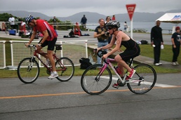 Teen beats all competitors at Courtney Triathlon