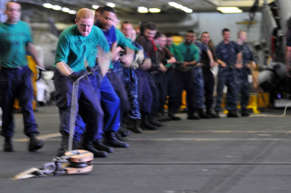 USS Ronald Reagan replenishment at sea