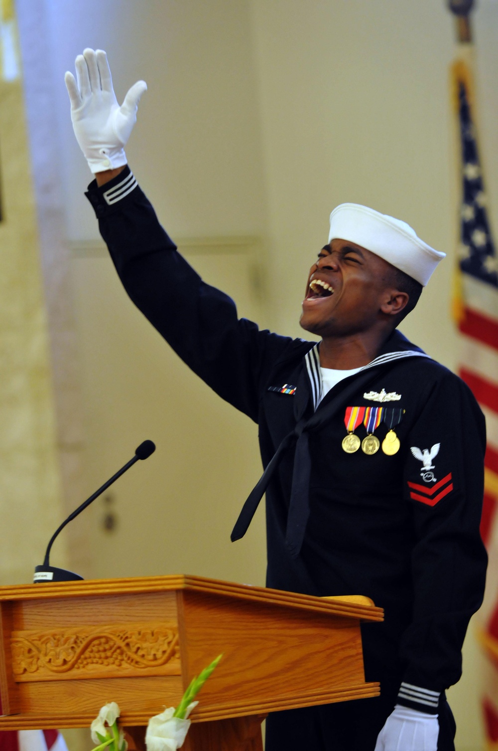 USS Shiloh sailor's funeral