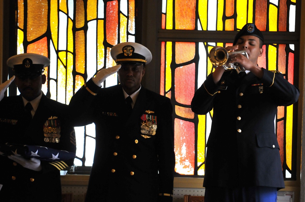 USS Shiloh sailor's funeral