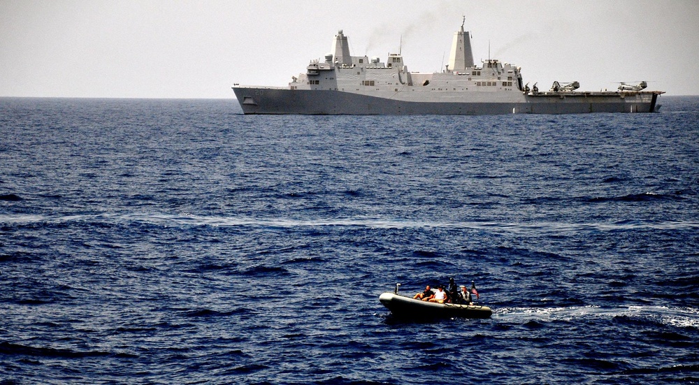 USS Boxer conduct small boat operationS