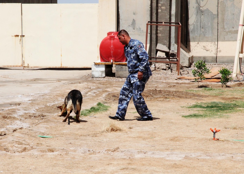 Basrah Iraqi police K-9 facility