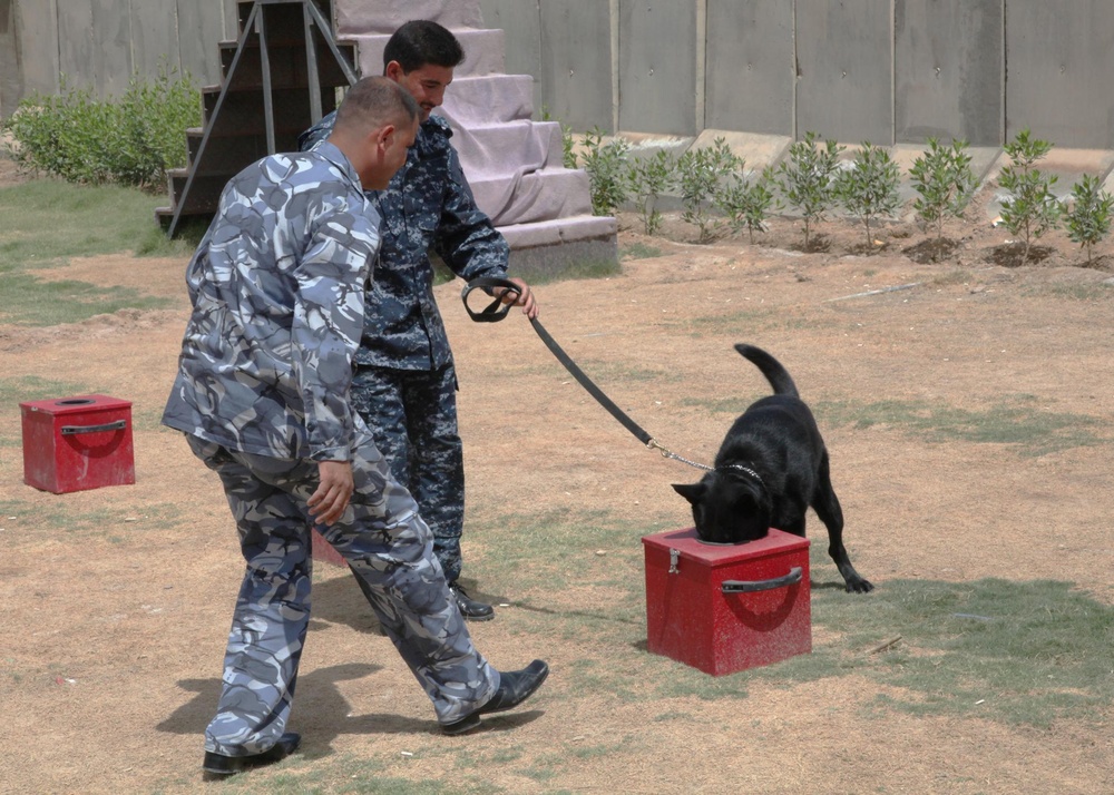 Basrah Iraqi police K-9 facility