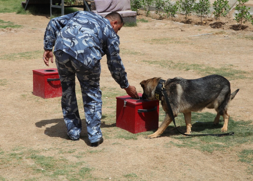 Basrah Iraqi police K-9 facility