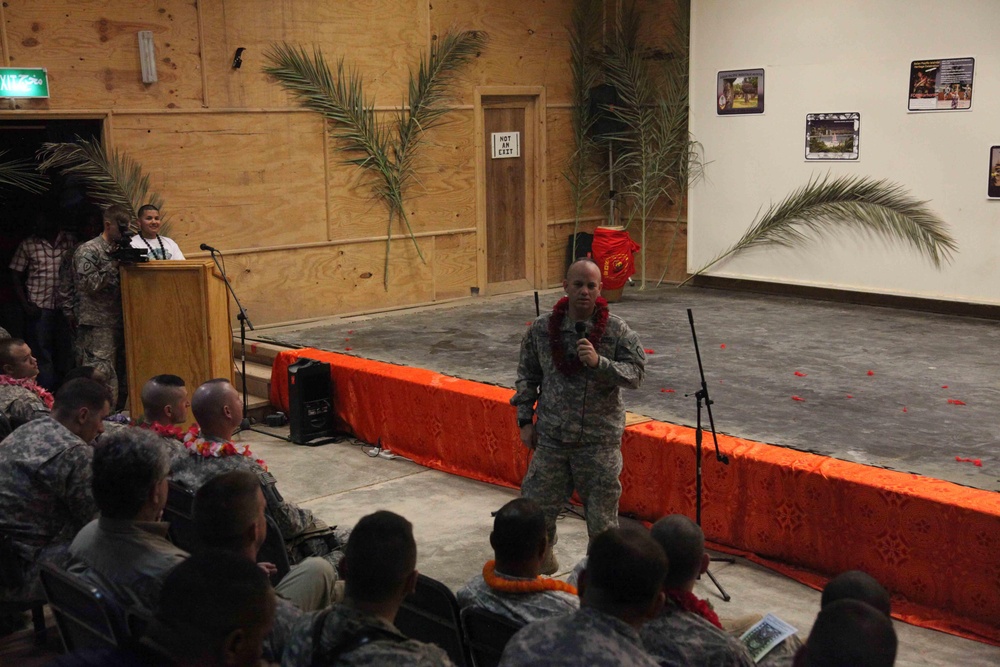 Asian Pacific American Heritage Month ceremony at FOB Warhorse