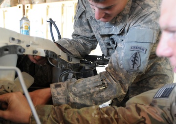 Soldiers get greasy on Camp Montrond