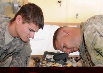 Soldiers get greasy on Camp Montrond