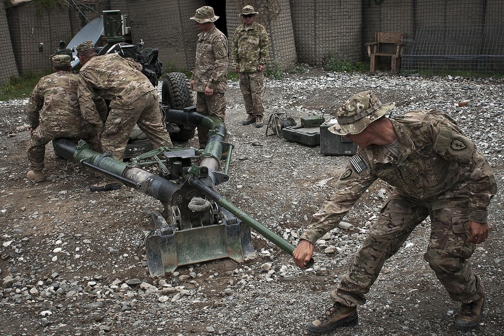 Soldiers at COP Monti stay 'artillery thick'