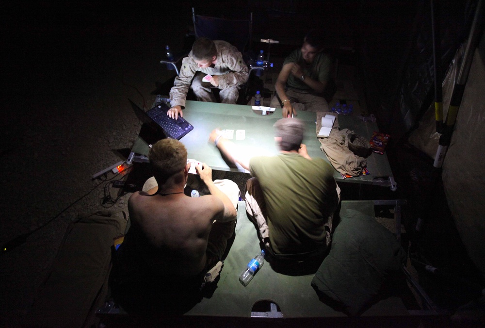 Marines' Helmand Night Life