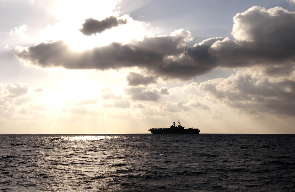 USS Whidbey Island action