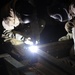 Nightime welding in Afghanistan