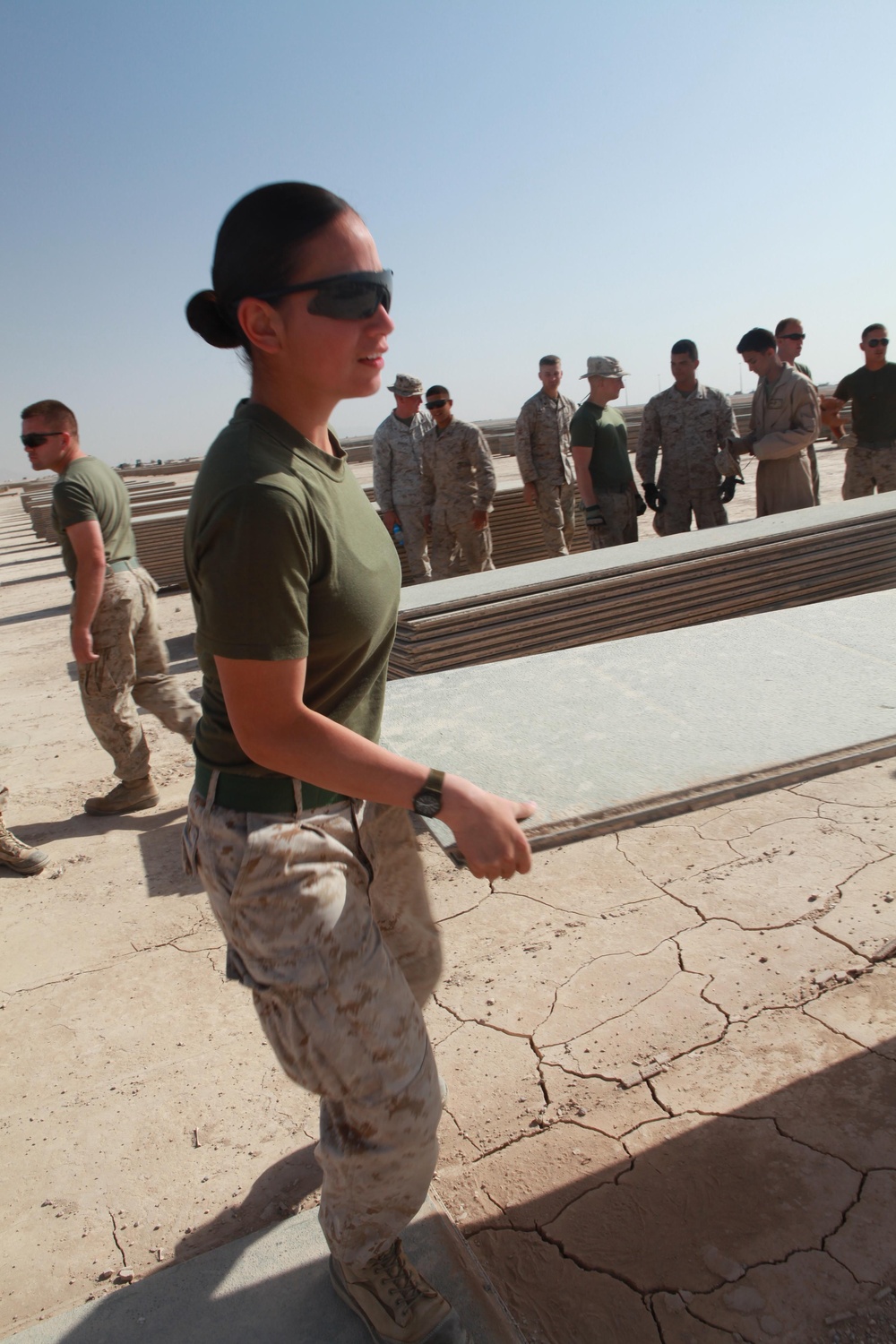 Project runway: Marines move 12 million pounds of matting in Afghanistan