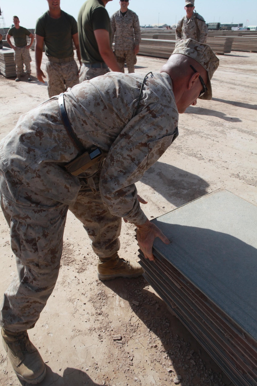 Project runway: Marines move 12 million pounds of matting in Afghanistan