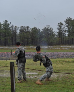 Army's Golden Knights, Marksmanship Unit hit target in tandem