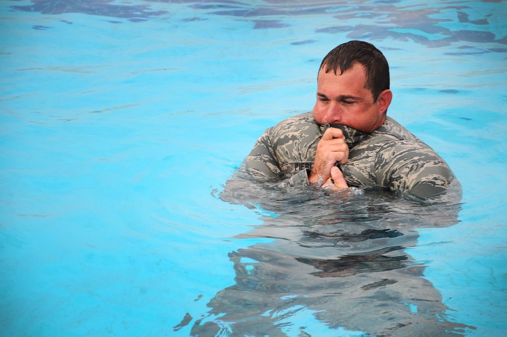Deployed 386th firefighters train to survive