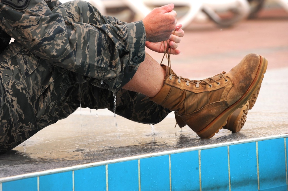 Deployed 386th firefighters train to survive