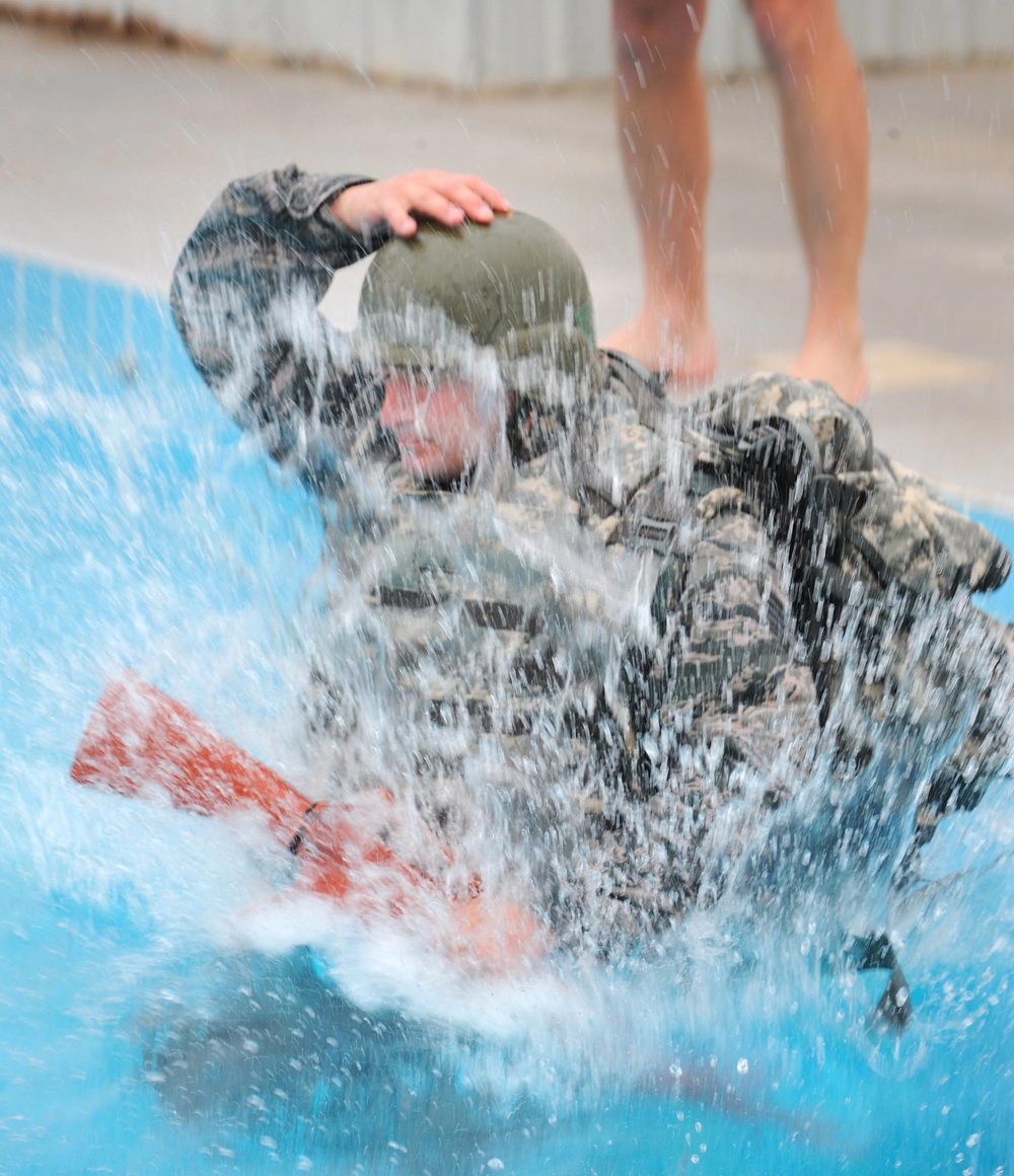 Deployed 386th firefighters train to survive
