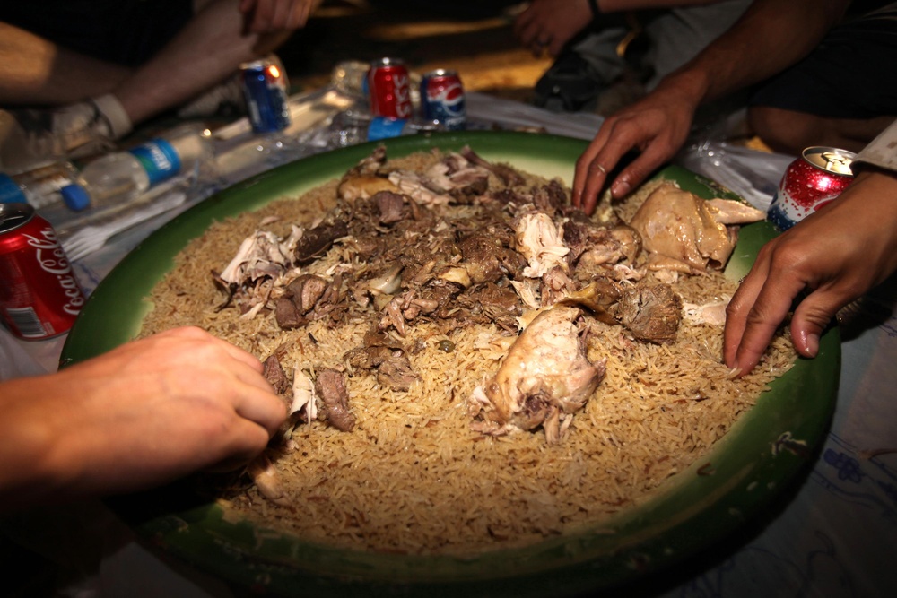 Task Force Belleau Wood celebrates Bahraini comrade's promotion