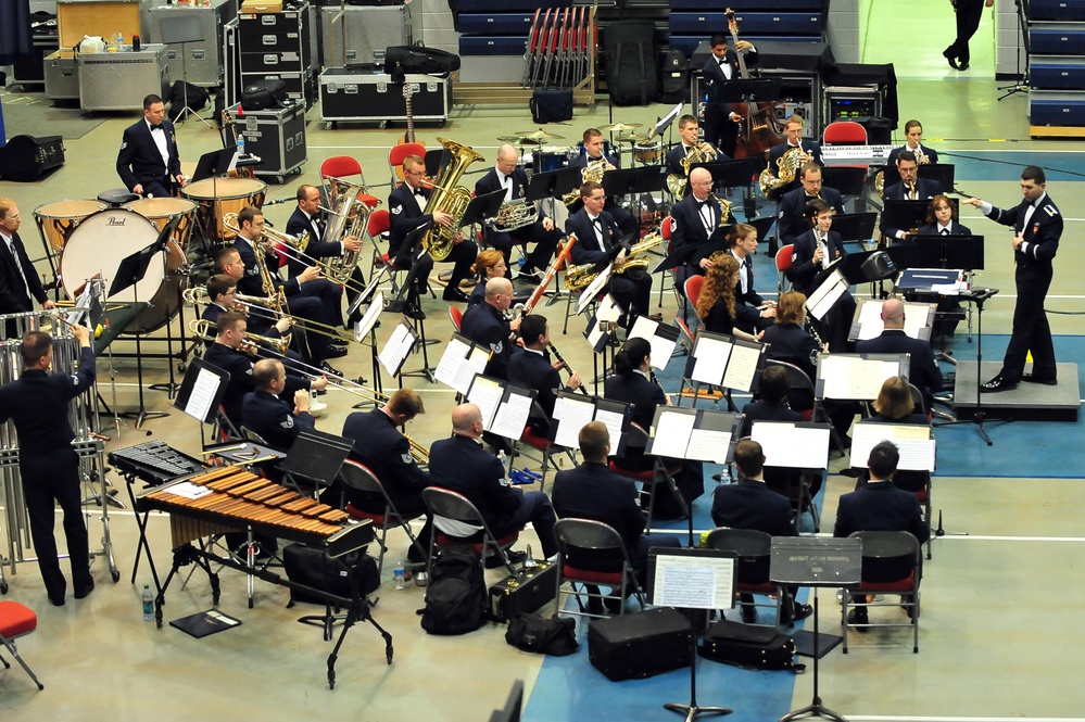 Air Force Band Plays For Minot