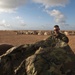 Servicemember prepares for rain