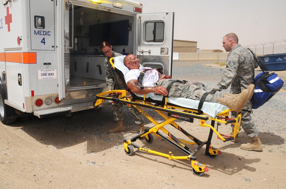 Base exercise keeps deployed 386th Airmen focused