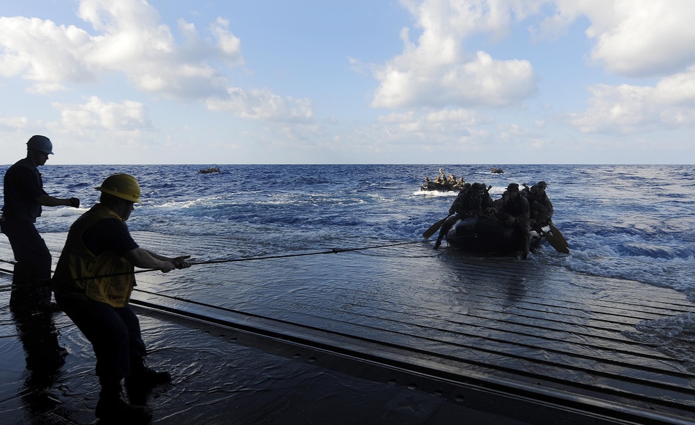 USS Bataan action