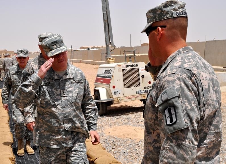 West Virginia TAG Visits 201st soldiers in Kuwait