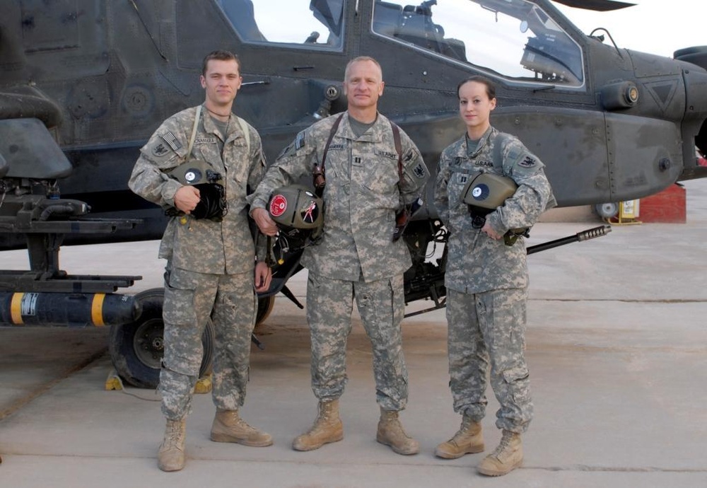 Like father, like daughter, son: Flying Apaches runs in the family