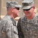 'Ace' Company conducts a change of responsibility ceremony at Camp Liberty, Iraq