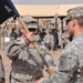 'Ace' Company conducts a change of responsibility ceremony at Camp Liberty, Iraq