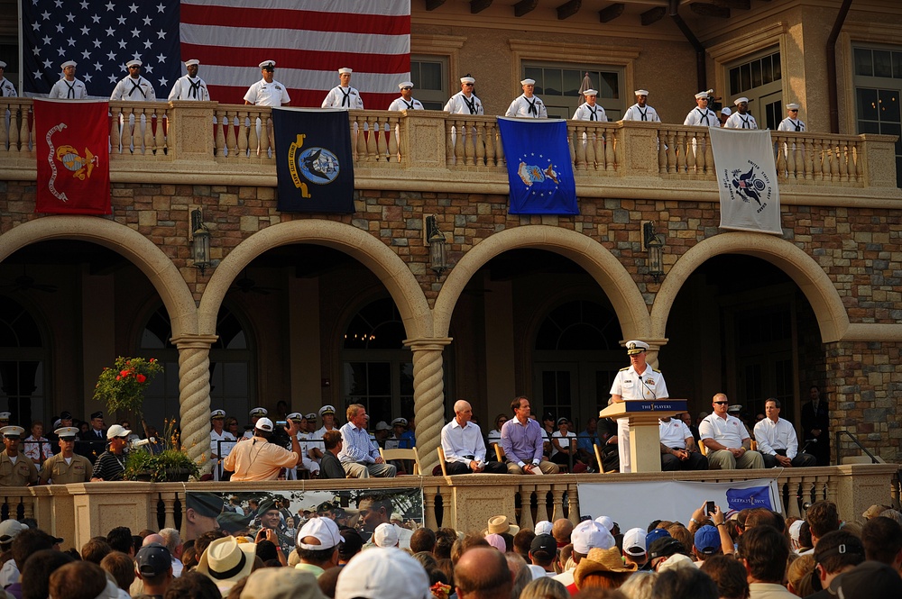 CNO Roughead delivers remarks during Players Championship 2011