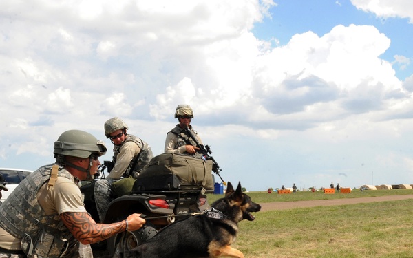 Security Forces Dog on the Job