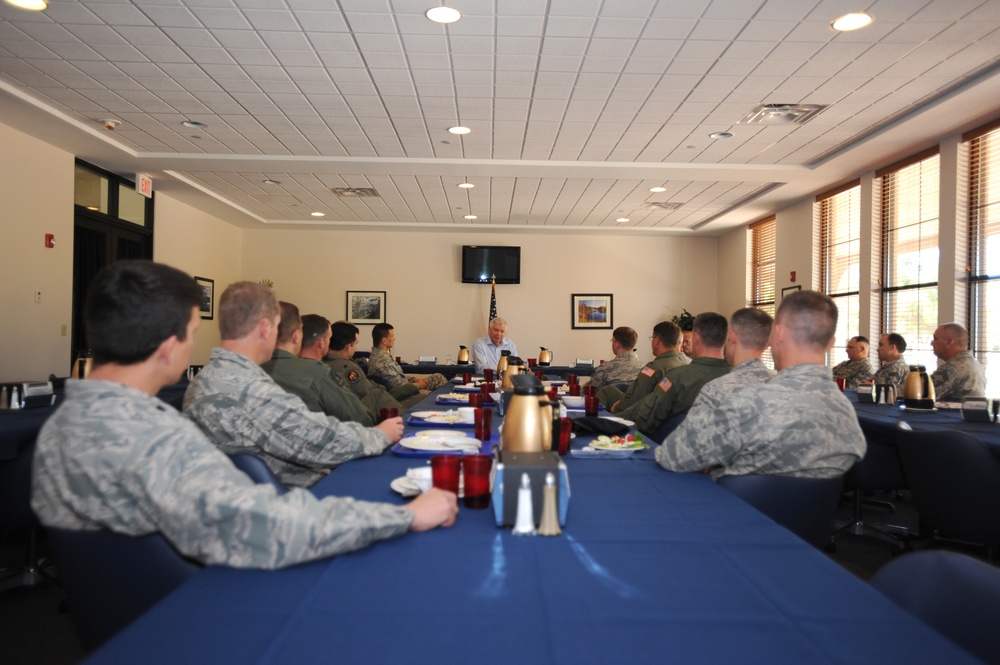 Gen. Charles Holland visits Cannon