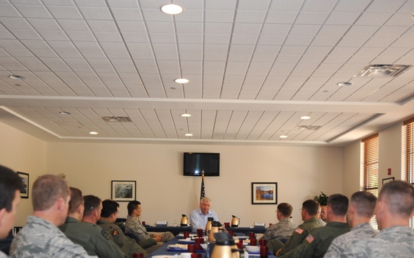 Gen. Charles Holland visits Cannon