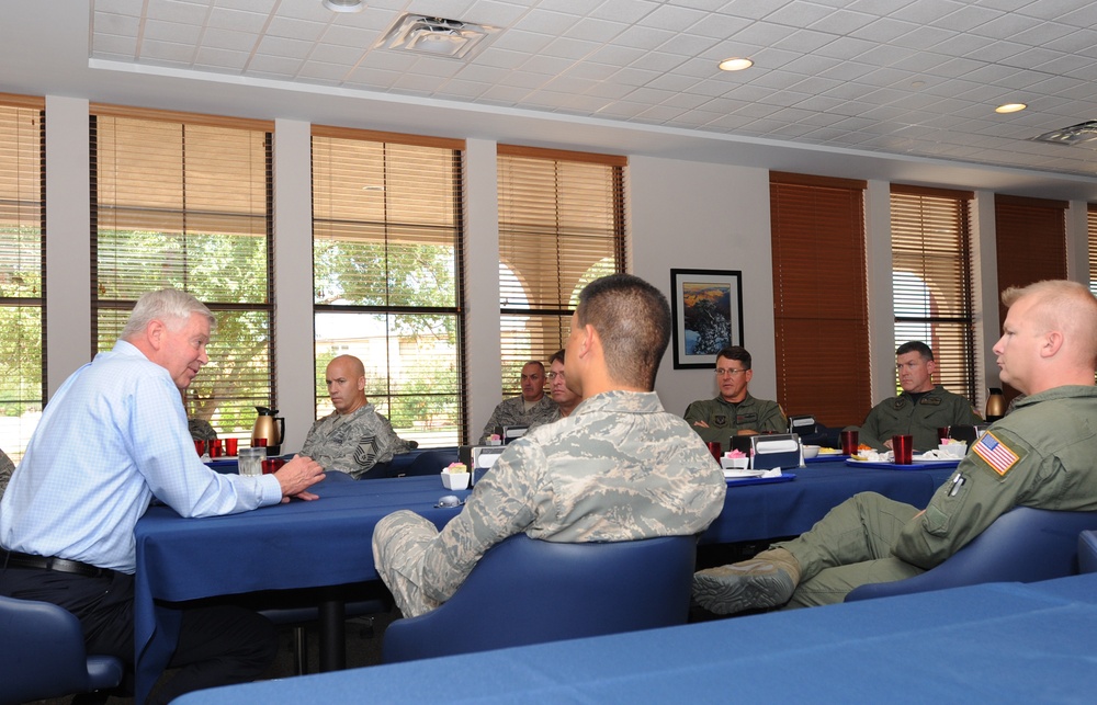 Gen. Charles Holland visits Cannon